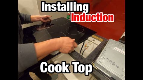 Installing an induction cooktop 